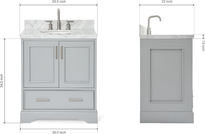 ARIEL Stafford 31 Inch Bathroom Vanity - Image 3