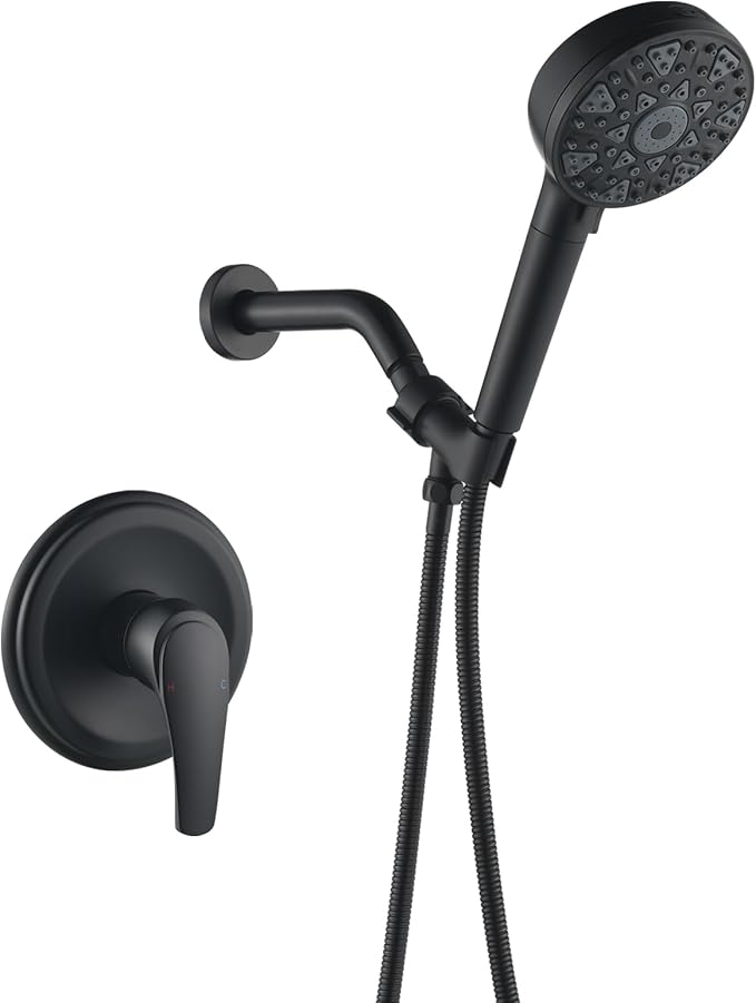Shower Faucet Set with 7 Functions Handheld Shower Head Filter Shower Combo Set by SHAMANDA