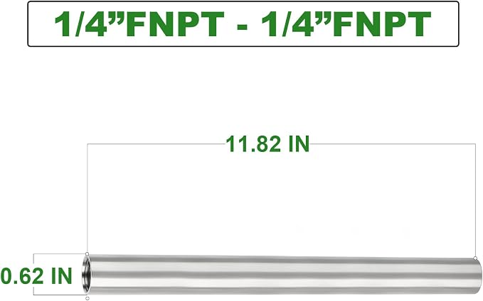 TAISHER 2PCS Stainless Steel Pipe Fittings, 1/4" NPT x 1/4" NPT Female Threaded - Image 5