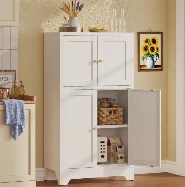 Metal Pantry Cabinet, Tall Kitchen Pantry Storage Cabinet - Image 3