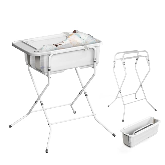 Collapsible Baby Bathtub with Stand by ElyelsannsBaby
