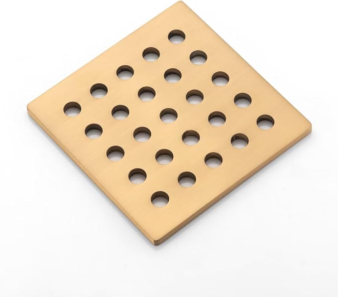 3.75 INCH Square Shower Drain Cover 95MM Floor Drain Grille by Holge