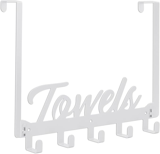 Over The Door Hooks, Towel Rack by Azmoncy