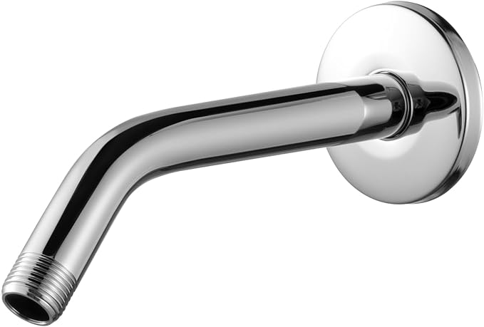 OFFO Shower Arm with Flange, 6 in Wall Mount Replacement Angle Shower Head Arm by OFFO