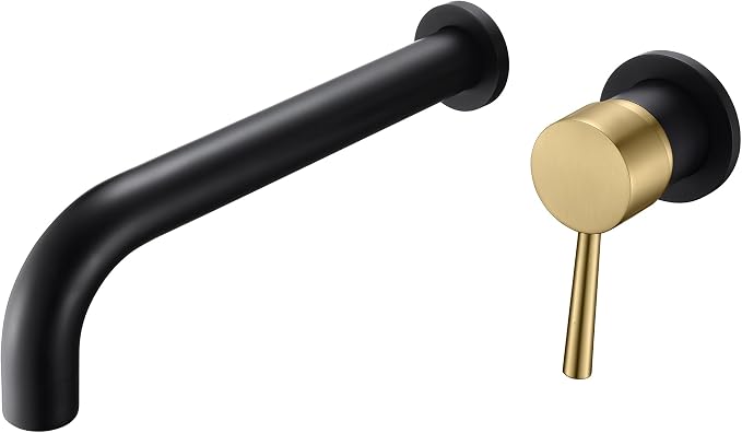 SUMERAIN Wall Mount Tub Faucet Bathroom Bathtub Faucet by SUMERAINFAUCETS