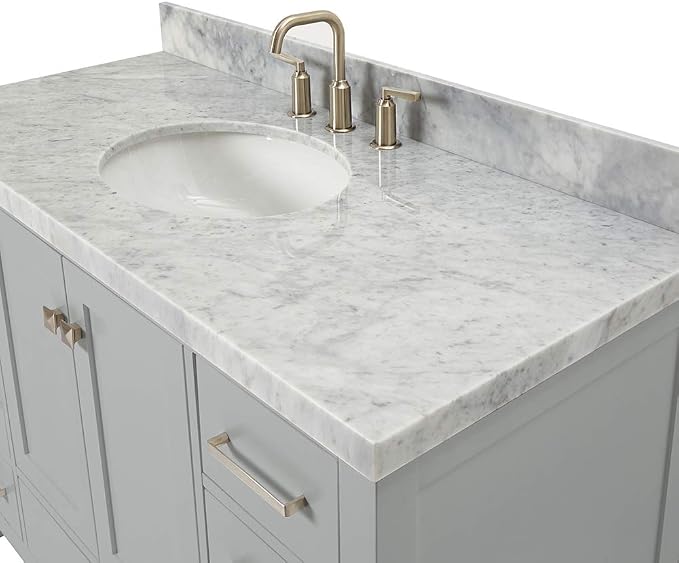 ARIEL 49" Grey Bathroom Vanity - Image 5
