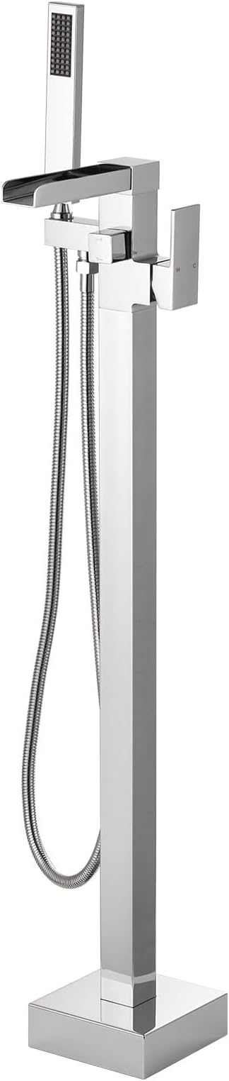 Free Standing Tub Faucet Chrome: ALEASHA High Flow Max 6.74 GPM Free Standing by ALEASHA