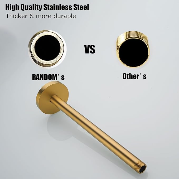 RANDOM Champagne Bronze Shower Arm - Image 3