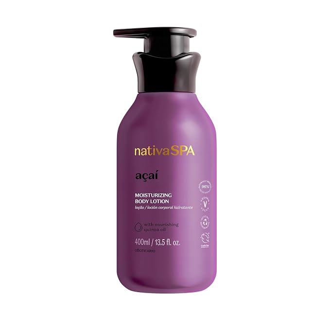 Nativa SPA by O Boticário, Açaí Moisturizing Body Lotion | Long-Lasting by NativaSPA