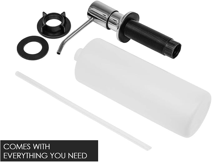 Soap Dispenser for Kitchen Sink, Built in Soap Dispenser, Stainless Steel Pump - Image 6