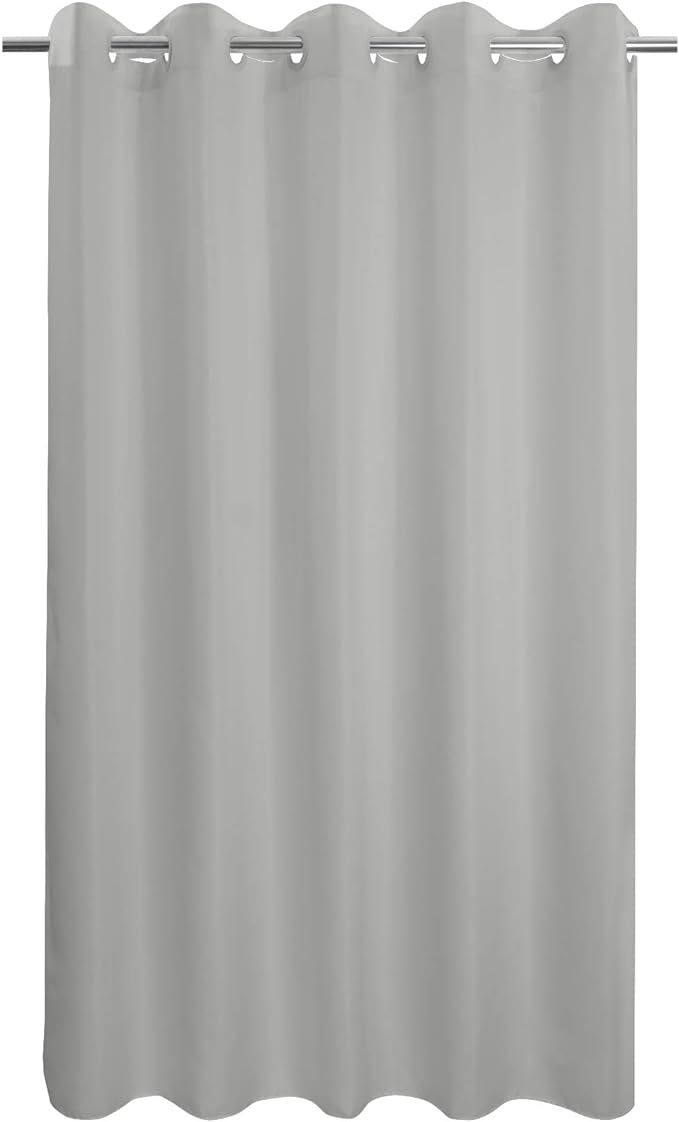 River Dream No Hook Grey Shower Curtain or Liner 78" Length by RiverDream