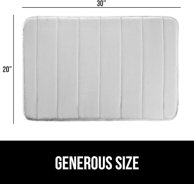 GORILLA GRIP Memory Foam Bath Mat, Soft Absorbent US Designed Bathroom Rug - Image 2