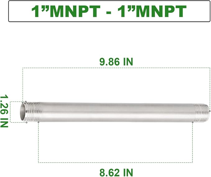 TAISHER 2Pcs Stainless Steel Pipe Fittings - Image 4