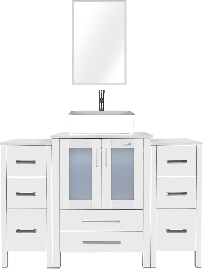 eclife 48" Modern Bathroom Vanity Sink Combo Freestanding Cabinet - Image 6