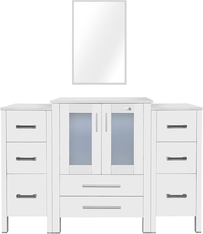 eclife 48" Modern Bathroom Vanity Sink Combo Freestanding Cabinet - Image 5