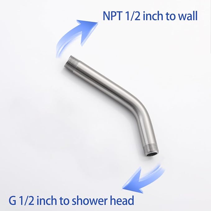 Wall Mounted Shower Arm Extension Head Holder Stainless Stee - Image 4