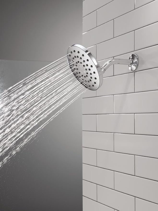Delta PivotPro Chrome Rain Showerhead, Single Setting 7 Inch Round Shower Head - Image 5