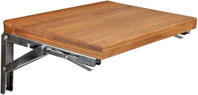 Plantation Teak Wall Mount Fold Down Shower Bench/Seat by Teakworks4u