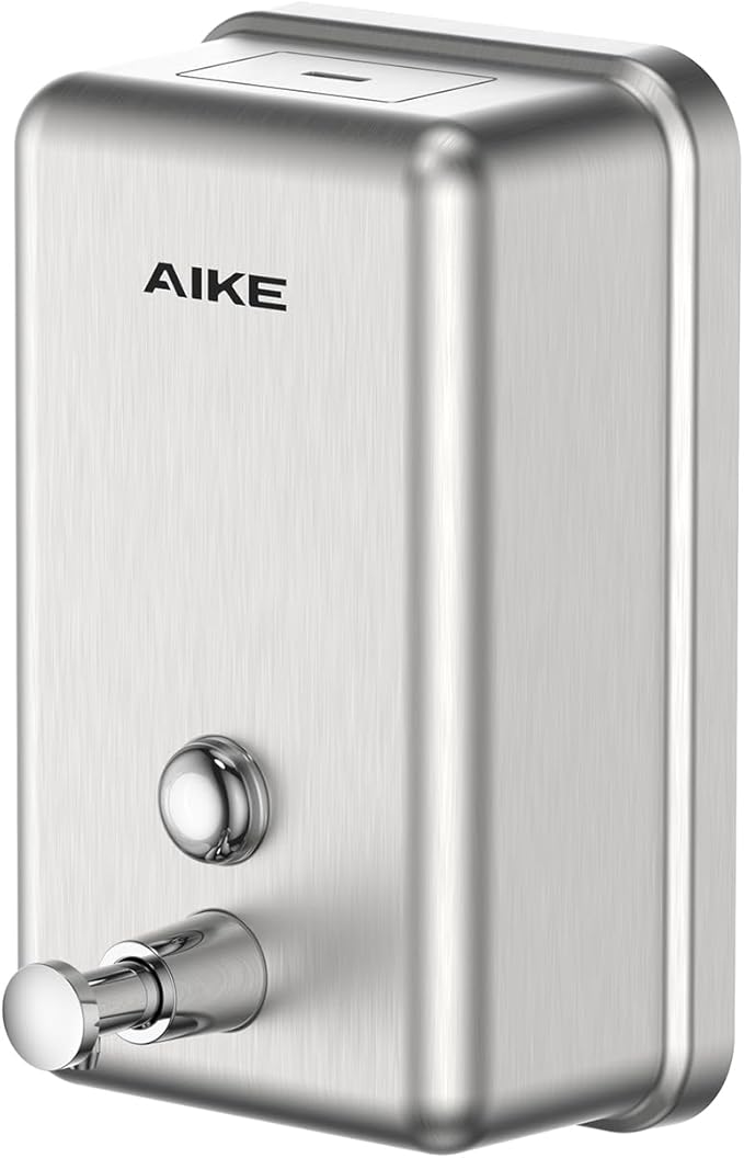 AIKE 37oz Surface Mount Stainless Steel Soap Dispenser by AIKE