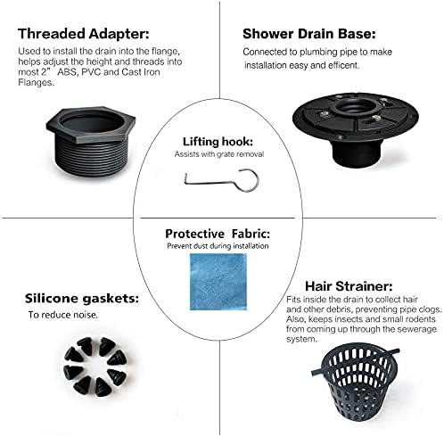 Neodrain 4-Inch Square Shower Drain - Image 5