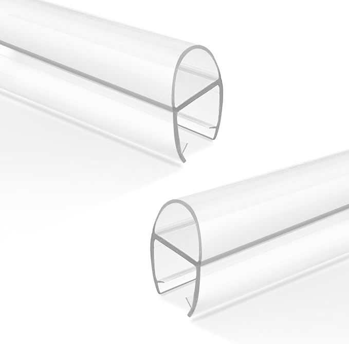 Bathroom Shower Door Seal Strip, U-Type PVC Transparent Shower Door Seal Strip by Unknown