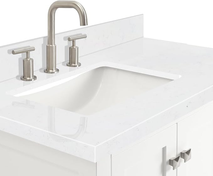 ARIEL Cambridge 36 Inch White Bathroom Vanity - Image 5