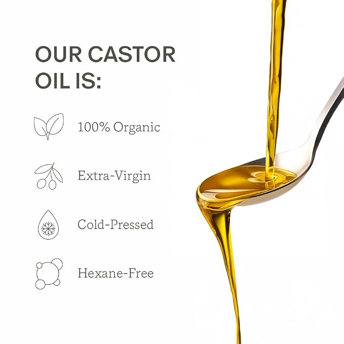 Night Oil – 100% Organic Cold-Pressed, Hexane-Free, Extra Virgin Castor Oil - Image 4
