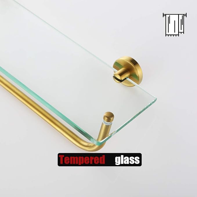 JQK Bathroom Glass Shelf, Shelf - Image 6