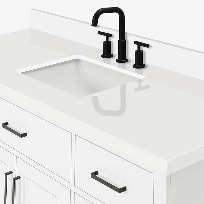 ARIEL Hepburn 61" White Bathroom Vanity - Image 6