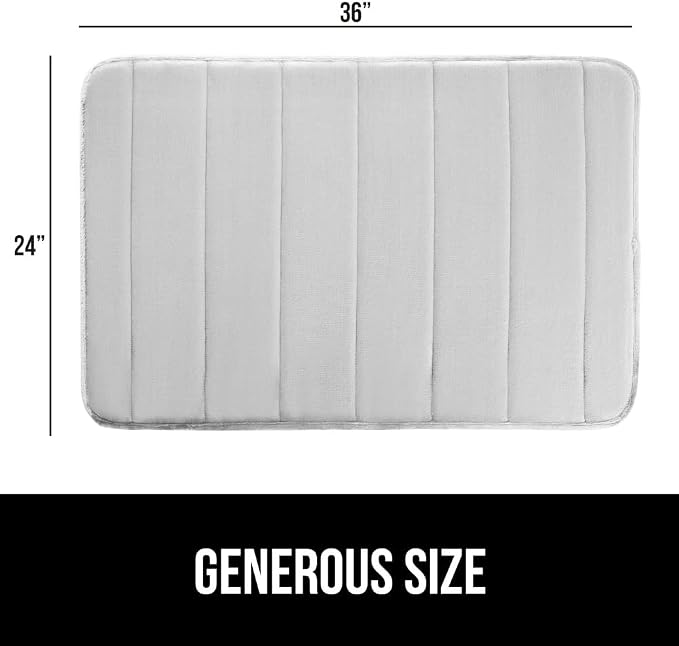 GORILLA GRIP Memory Foam Bath Mat, Soft Absorbent US Designed Bathroom Rug - Image 2
