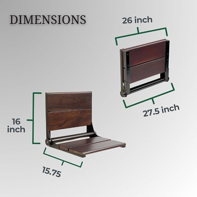 Folding Shower Seat Wall Mounted - Image 4