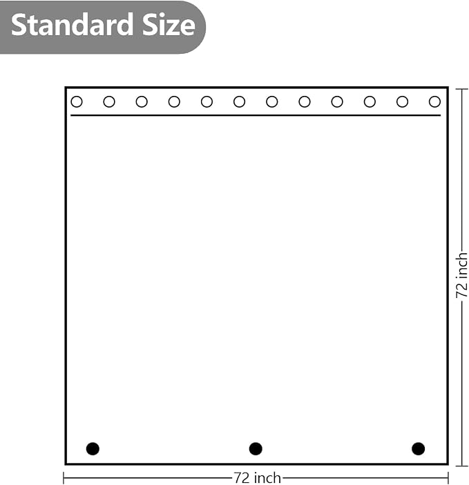 Waterproof Fabric Shower Curtain Liner - Image 7