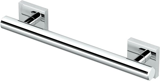 Gatco 940 Elevate 12" L Grab Bar, Chrome/ADA Compliant Stainless Steel Safety by Gatco
