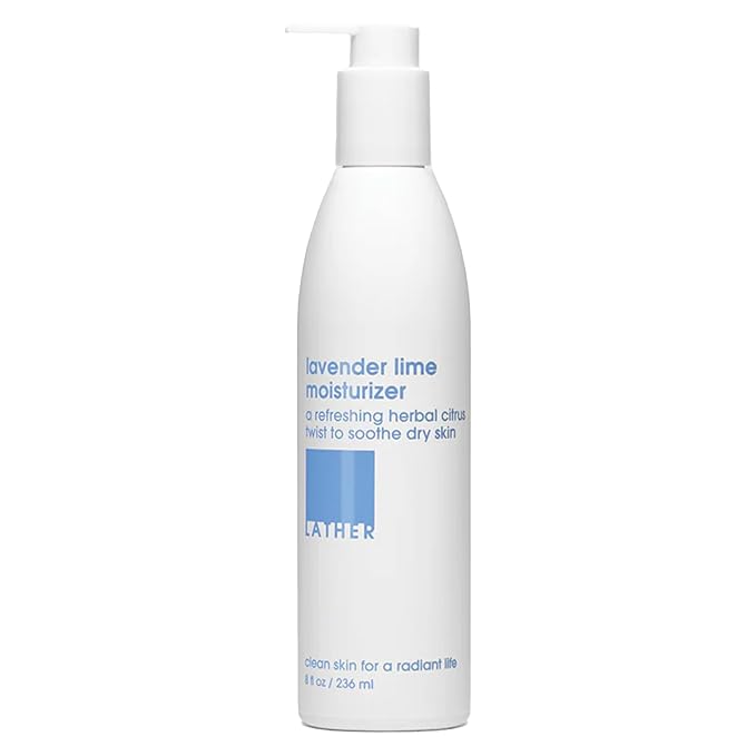 LATHER - Lavender Lime Body Moisturizer, 8 fl oz - Daily Hydrating Body Lotion by LATHER