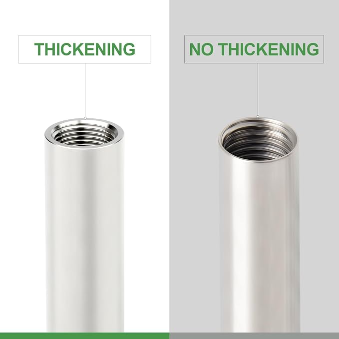 TAISHER 1PCS Stainless Steel Pipe Fittings, 3/8" NPT Female x 3/8" NPT Female - Image 3
