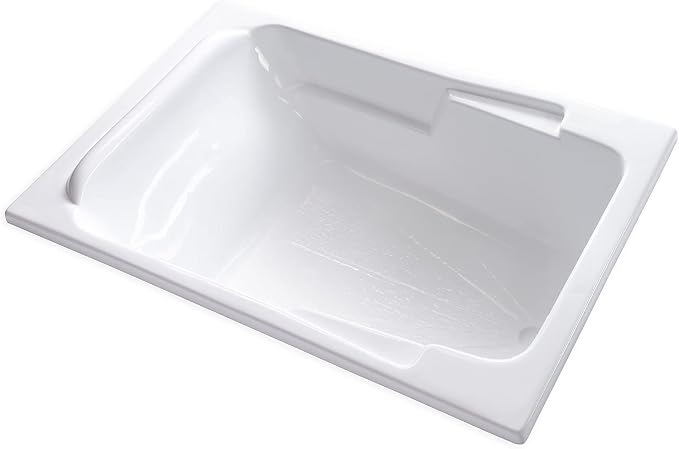 Carver Tubs - SR7148 - Modern Acrylic Fiberglass Soaking Bathtub - Neck Support by CarverTubs