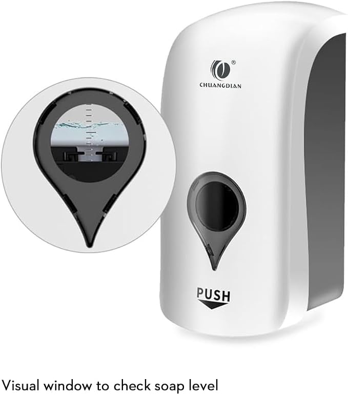 Manual Foam Soap Dispenser, 35oz Commercial Refillable Foaming Soap - Image 4
