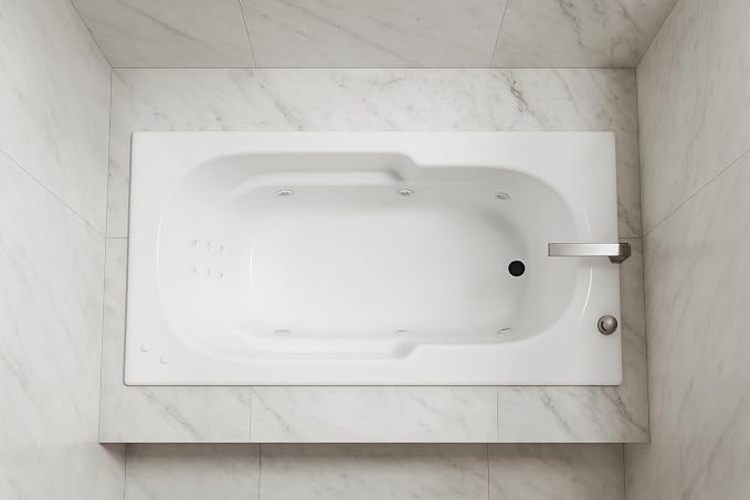 Carver Tubs - AR6032 - Modern Acrylic Fiberglass Whirlpool Tub Water Massage by CarverTubs