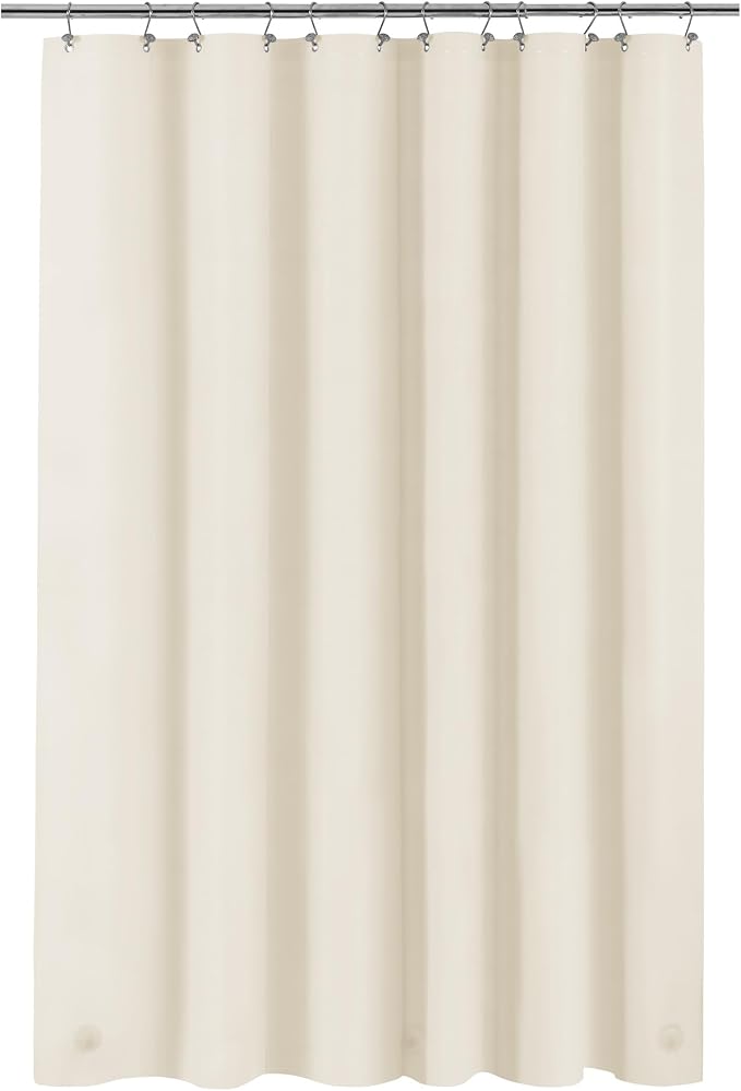 Barossa Design Beige Long Shower Curtain Liner 78" Height - Image 7