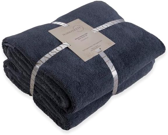 Maisonette Elegance 100% Organic Cotton Turkish Bath Towels, Soft & Absorbent - Image 2