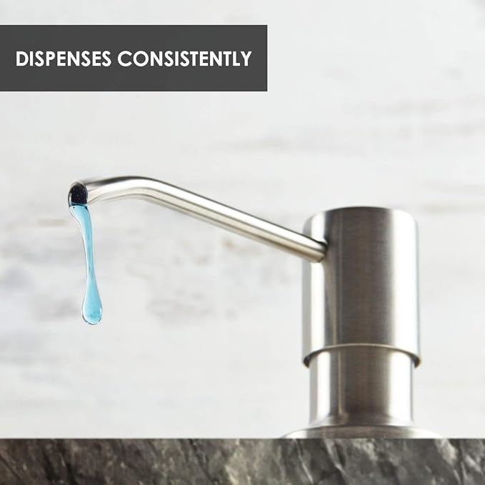 Soap Dispenser for Kitchen Sink, Fit 1-to-1.25-inch Hole, Built in Soap - Image 2