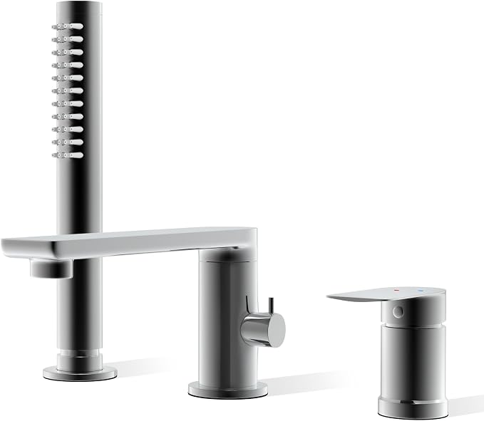 Modern Chrome Roman Tub Faucet by WELCOMETOOURWATHELS