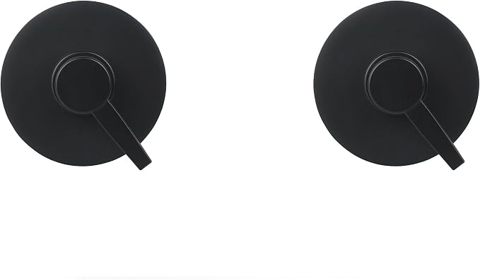 2-Pack Matte Black Resin Refillable Shampoo & Conditioner Bottles – Modern - Image 8
