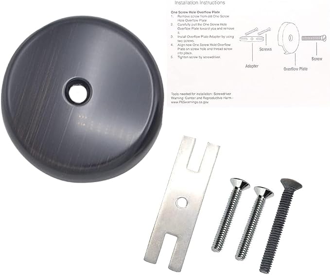 Single Hole Bathtub Drain Overflow Plate/Tub Overflow Drain Ccover by Gold-Hao-the-bathroom