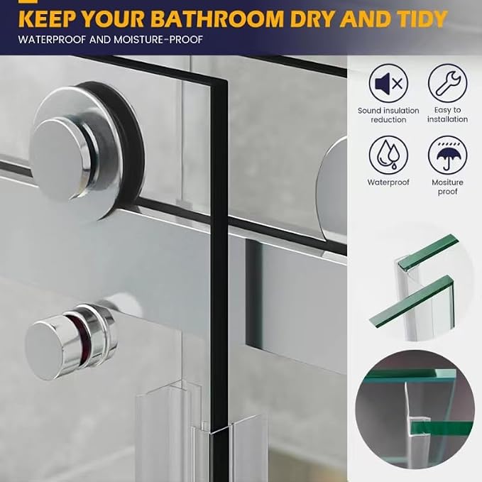 Bathroom Shower Glass Door Side Seal Strip - Image 5