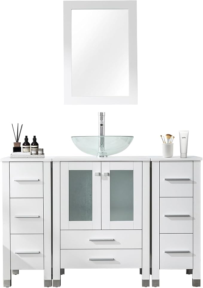 LUCKWIND 48" Bathroom Vanity Sink Combo, 24-inch Main Cabniet - Image 8