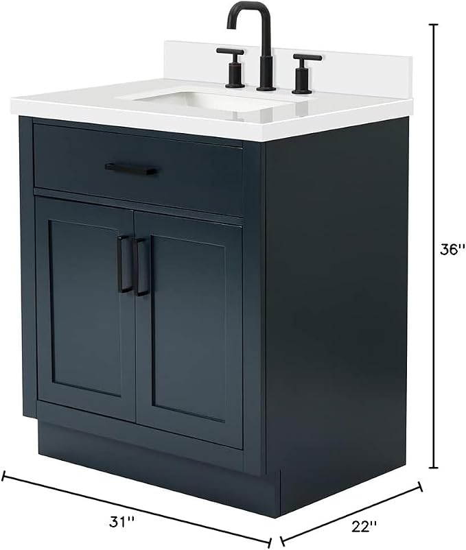 ARIEL Hepburn 31 Inch Bathroom Vanity - Image 2