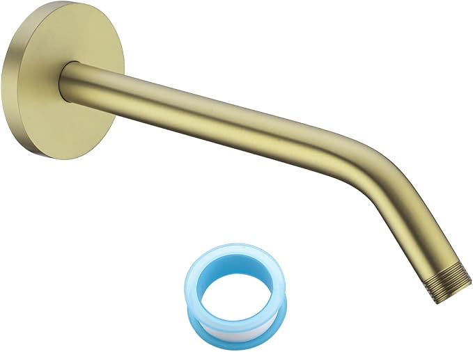 10 in Brushed Gold Shower Arm by SWHYGER
