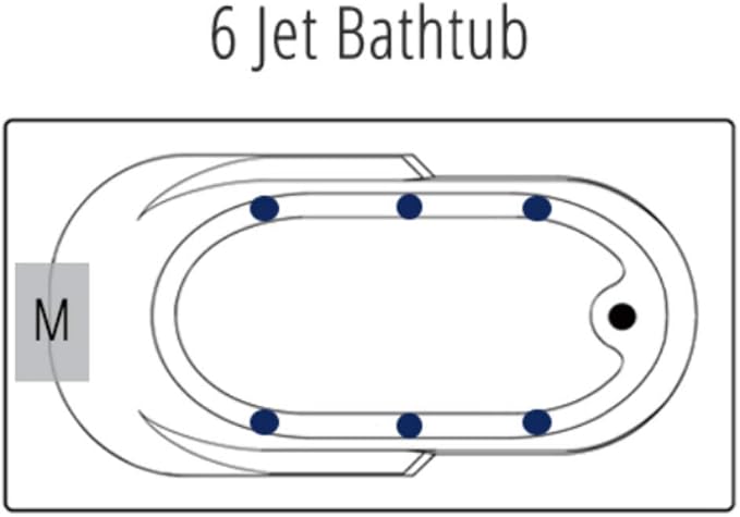 Carver Tubs - AR6032 - Modern Acrylic Fiberglass Whirlpool Tub Water Massage - Image 4