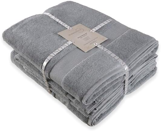 Maisonette Elegance 100% Organic Cotton Turkish Bathroom Towels Set, Ideal - Image 2